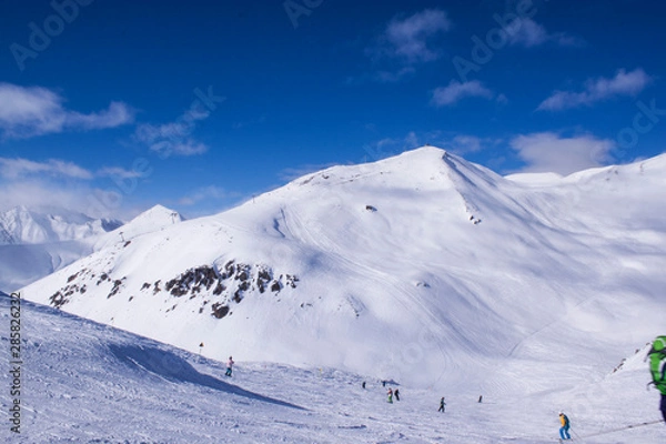 Fototapeta Snow mountains view