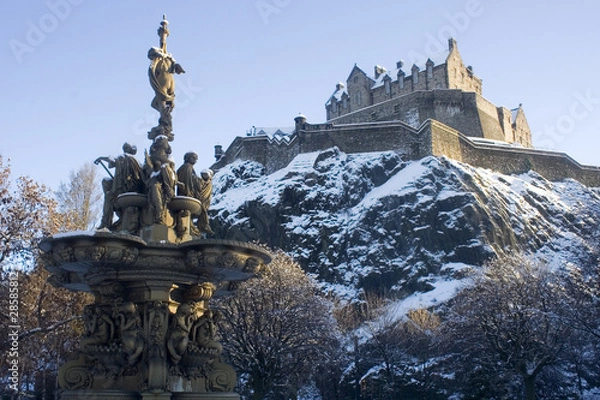 Obraz edinburgh castle from princess street