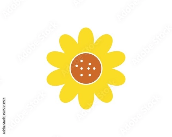 Fototapeta flower icon vector illustration design