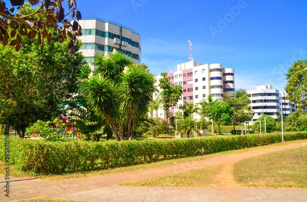 Obraz A beautiful view of Southwest Sector in Brasilia, Brazil