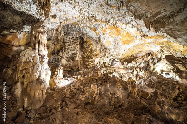 Fototapeta the cave "Dobrostanski Biser" about 1km from Marciganica hut near Dobrostan village in Rhodope mountain, Bulgaria