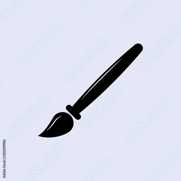 Fototapeta paint brush icon. Education, academic degree. Premium quality graphic design. Signs, outline symbols collection, simple icon for websites, web design, mobile app
