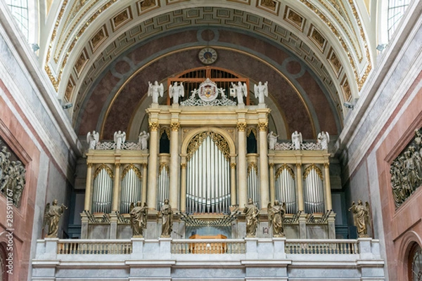 Obraz A Majestic Pipe Organ of Esztergom Basilica.