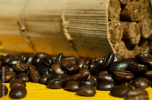 Fototapeta roasted coffee beans