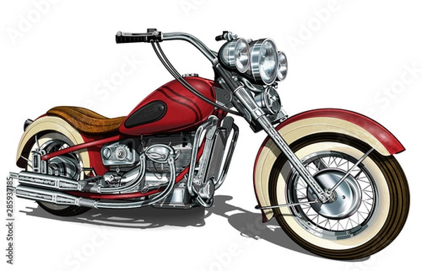 Obraz Classic vintage motorcycle.