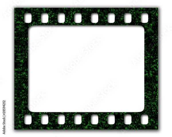 Obraz cornice pellicola matrix verde