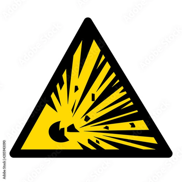 Obraz Risk of Explosion Sign