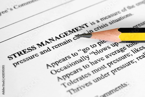 Fototapeta Stress management