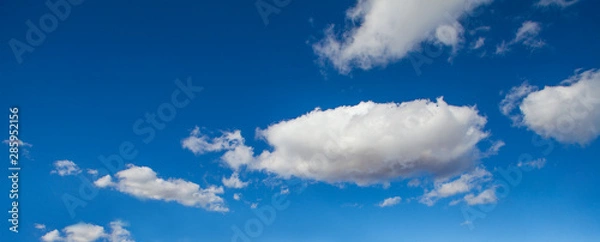 Fototapeta Blue sky clouds background. Beautiful landscape with clouds on sky