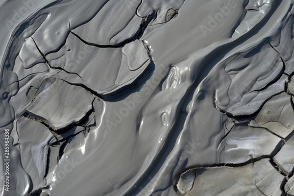 Obraz casting of fresh gray clay