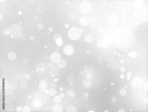 Fototapeta White Bokeh Lights Abstract Background