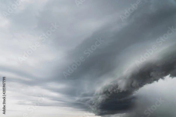 Obraz Stormy clouds and dark sky before rain