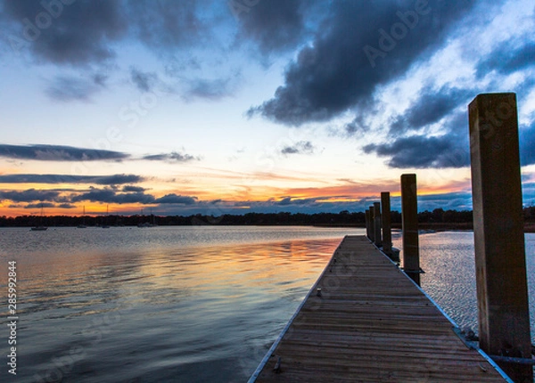 Obraz pier at sunset