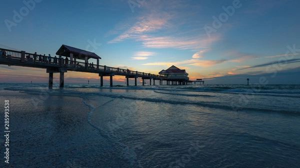 Obraz pier at sunset