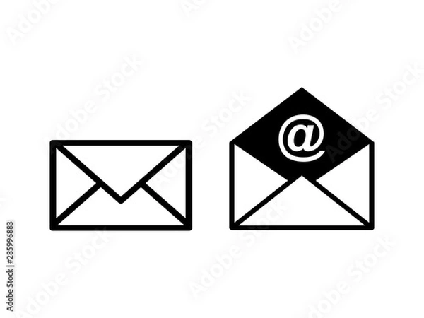 Obraz Closed and Opened email envelope