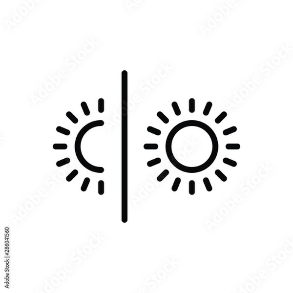 Fototapeta Black line icon for vary change