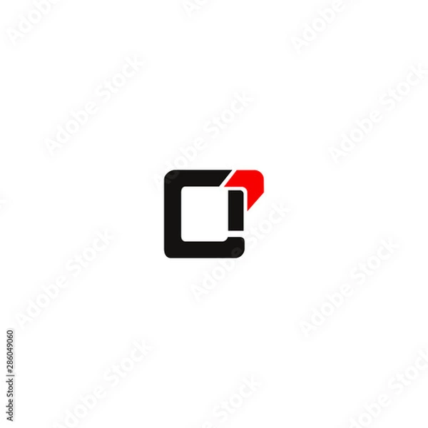 Fototapeta logo font winter sun initial