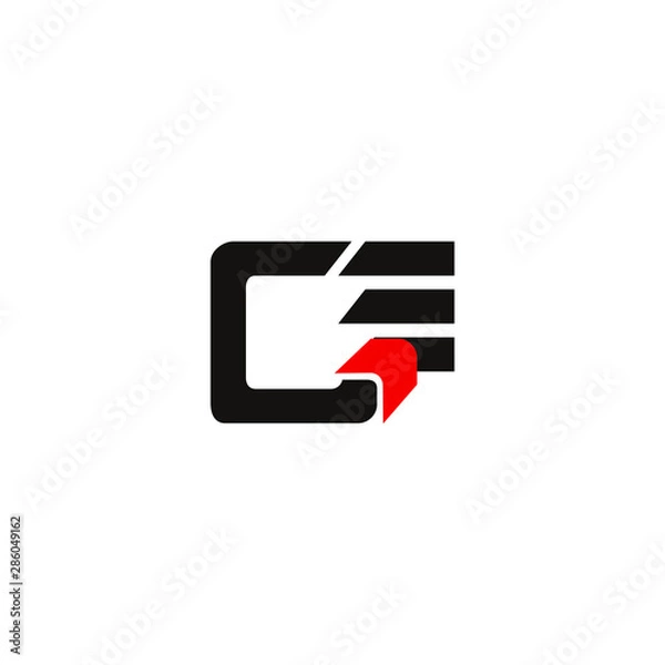 Fototapeta logo font winter sun initial