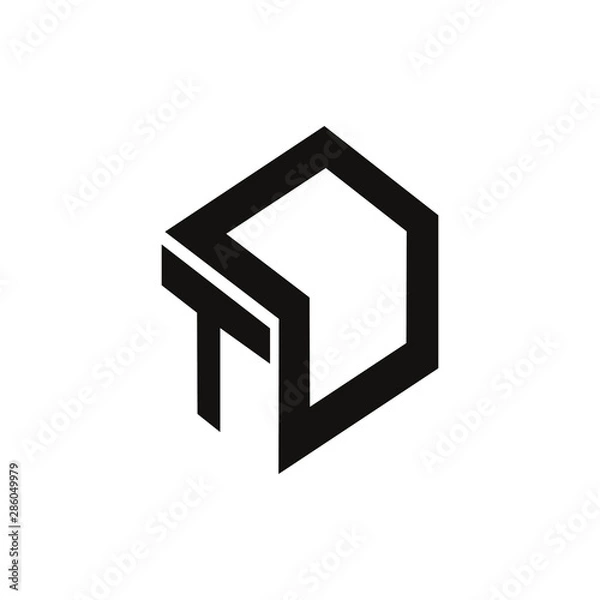 Fototapeta logo font winter sun initial