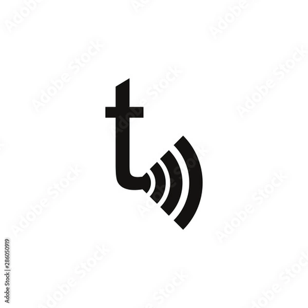 Fototapeta logo font winter sun initial