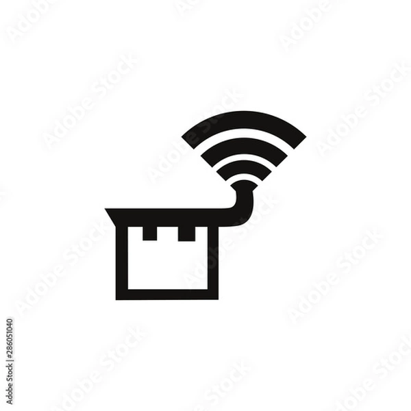 Fototapeta logo font winter sun initial