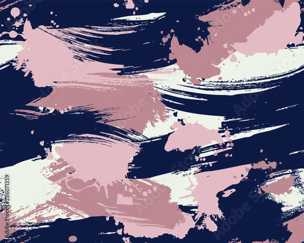 Obraz Seamless vector camouflage repeat pattern