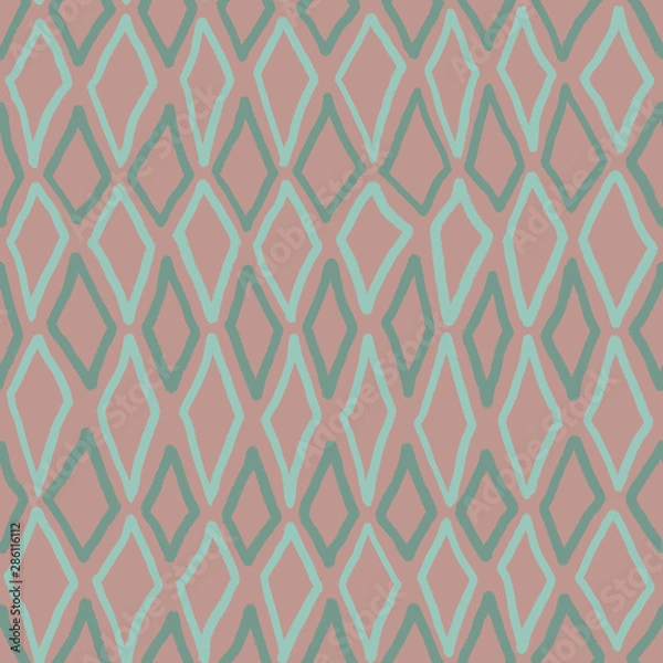 Fototapeta Abstract, seamless, geometric background in festive style, hand-drawn. The template can be used for Wallpaper, postcards, envelopes, cover fills, web page background, surface textures.