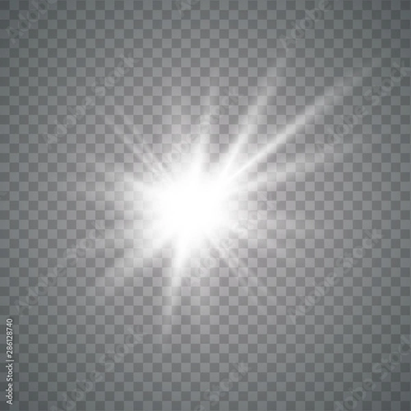 Obraz White glowing light 