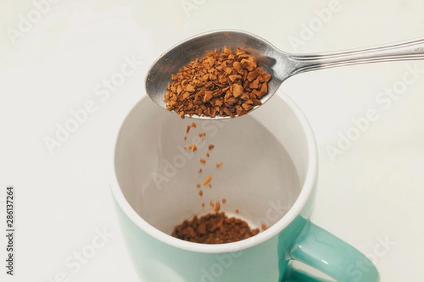 Obraz Instant coffee on spoon