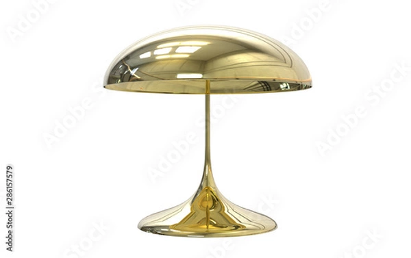 Obraz 3d Illustration of a mid century modern table lamp on white background