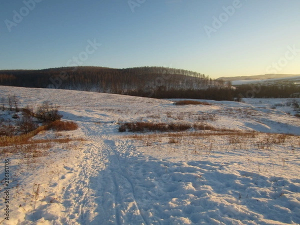 Obraz Снежная дорога