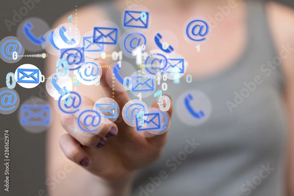 Fototapeta Mail Communication Connection message to mailing