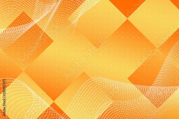 Fototapeta abstract, orange, illustration, pattern, yellow, design, wallpaper, backgrounds, texture, graphic, light, dots, color, art, backdrop, red, halftone, green, blur, technology, image, wave, dot, digital