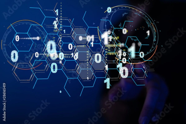 Fototapeta Software, web development, programming concept. Abstract Programming