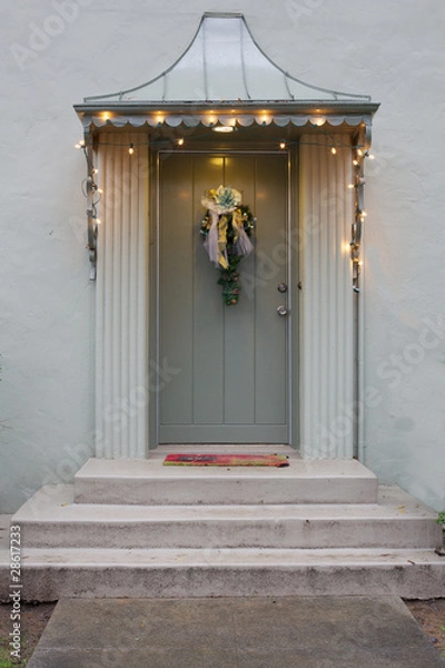 Obraz French style door with lights