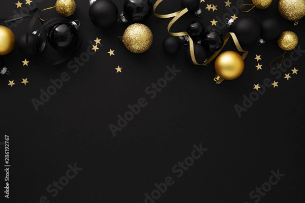 Obraz Minimalistic Christmas Flat Lay Background