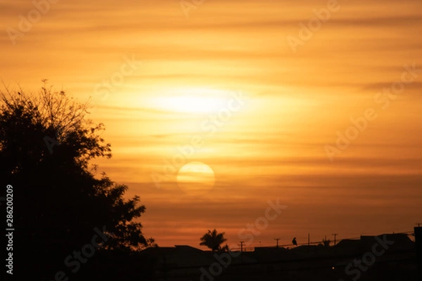 Obraz sunset in mountains