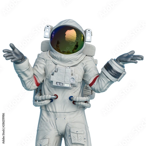 Fototapeta astronaut explaining