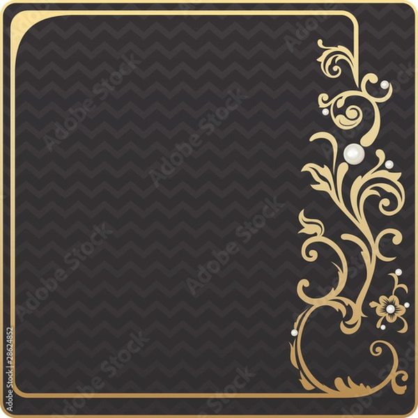 Obraz Vintage gold frame