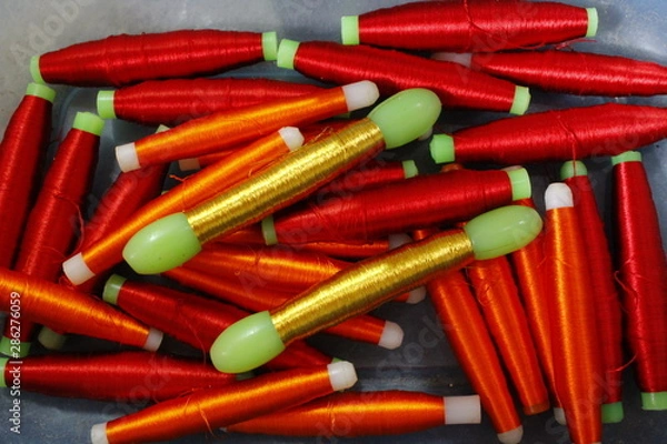 Obraz hand loom silk sarees weaving process thread color