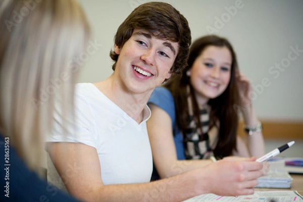 Fototapeta junger attraktiver dynamischer Student
