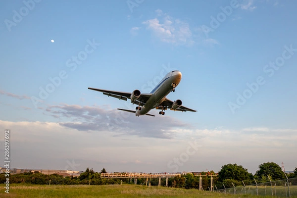 Obraz 大阪空港に着陸する飛行機
