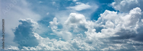 Obraz blue sky with clouds