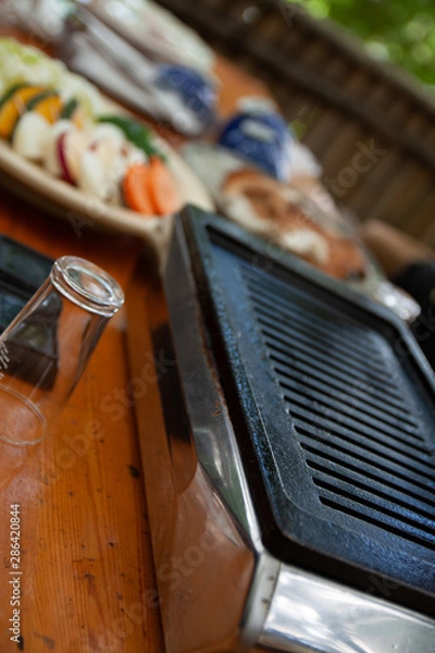 Obraz バーベキューの鉄板