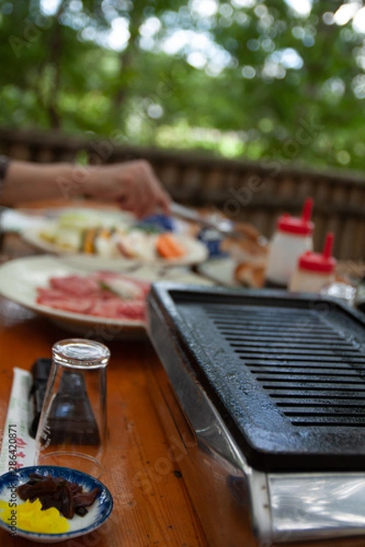 Obraz バーベキューの鉄板