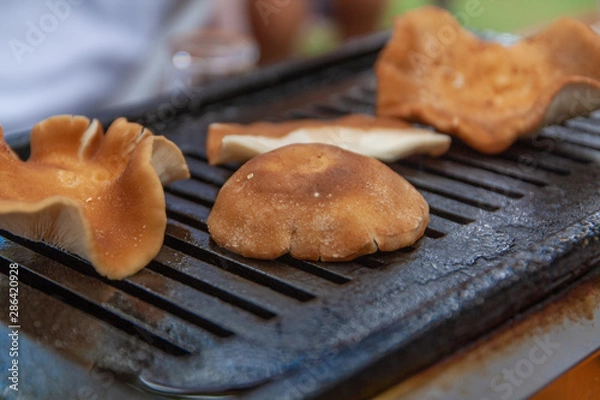 Obraz バーベキューのしいたけ