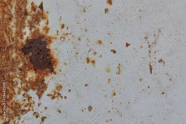 Fototapeta Texture of old rusty metal, can be used as background