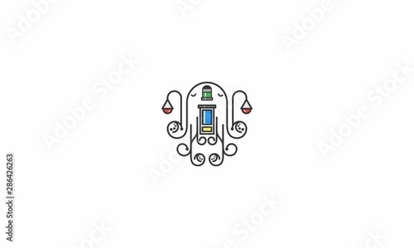 Obraz Print Octopus Logo