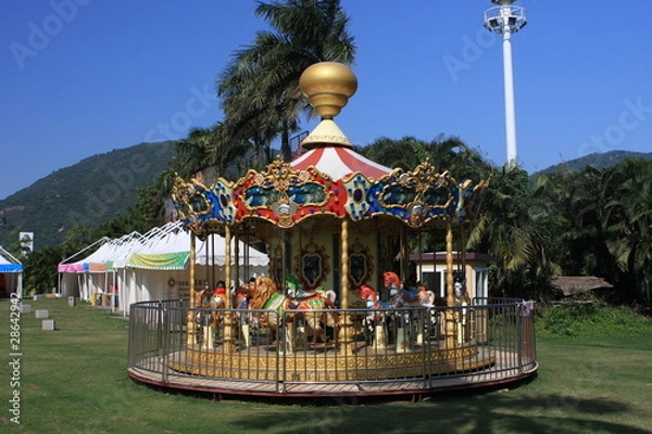 Obraz Море и параплан. Тунис