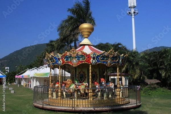 Obraz Море и параплан. Тунис